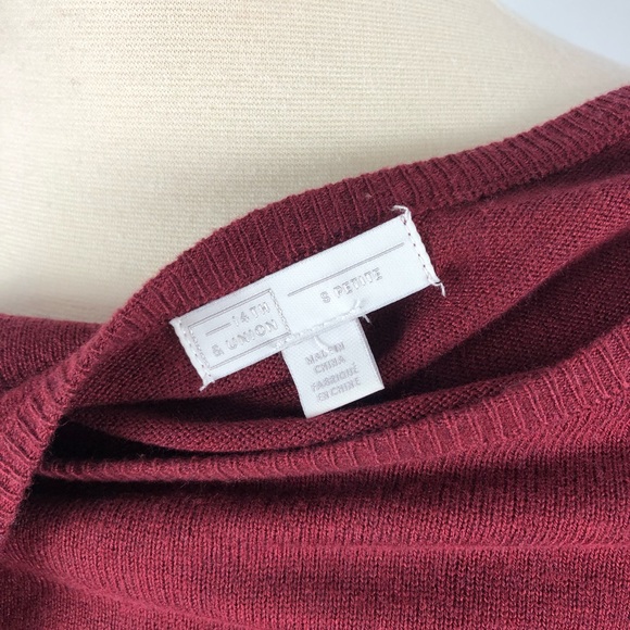 4th & Union Pullover Shirt Sweater Maroon Small P - Picture 7 of 8